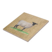 Carreau Aquarelle Suffolk Sheep (Côté)