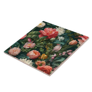 Carreau Aquarelle tendance Collection Vintage Florale