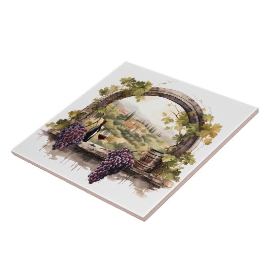 Carreau Aquarelle Vineyard (Côté)