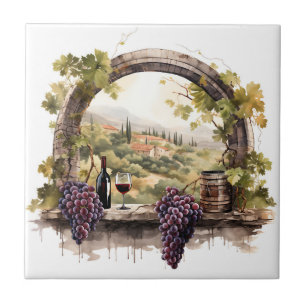 Carreau Aquarelle Vineyard