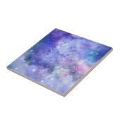 Carreau Aquarelle violette Starry Sky Space Lover Galaxy (Côté)