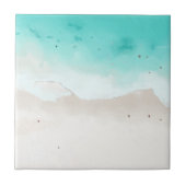 Carreau Aquarelles, plage et mer, ciel (Devant)