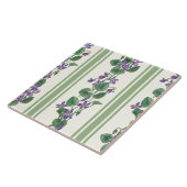 Carreau Aquarelles violettes et rayures (Côté)