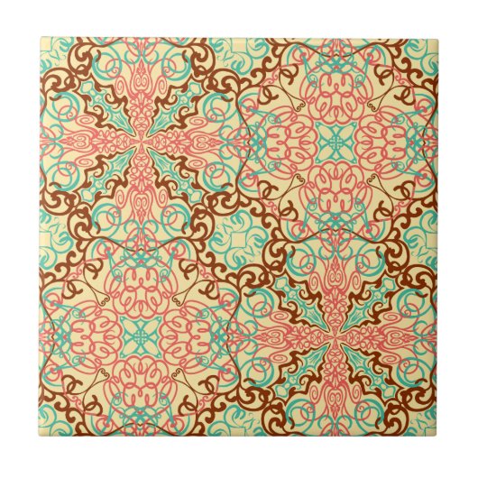 Carreau Arabesque complexe, (Devant)