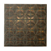 Carreau Arabesque Starburst : Bronze Oxydé #11 ID1227 (Devant)