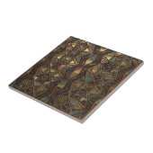 Carreau Arabesque Starburst : Bronze oxydé #14 ID1227 (Côté)