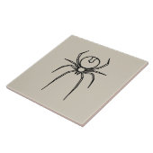 Carreau Araignée - Bone White et Bat Black (Côté)