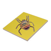 Carreau Araignée colorée art arachnien (Côté)