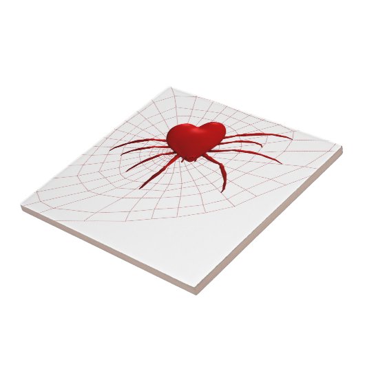 Carreau Araignée des Coeurs rouges (Côté)