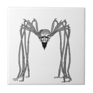 Carreau araignée . noir et blanc