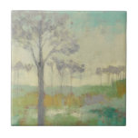 Carreau Arbre<br><div class="desc">Tree Stand II par Jennifer Goldberger. Présente des arbres aux couleurs muettes contre un arrière - plan vert.</div>