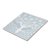 Carreau Arbre à fleurs Bébé Bleu & Blanc Beardsley Coeurs (Côté)