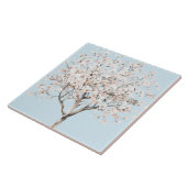 Carreau Arbre à fleurs rose (Côté)