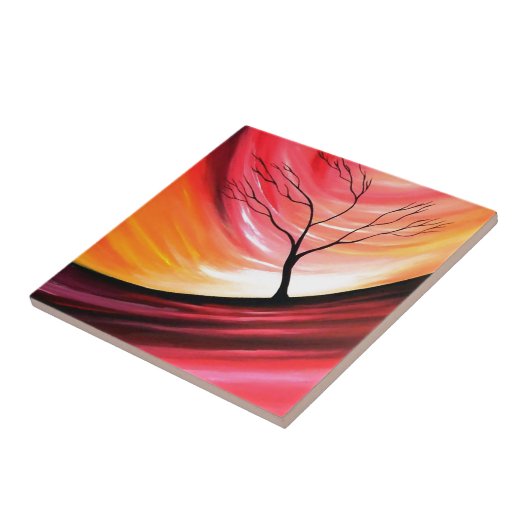 Carreau Arbre Abstrait - Art Moderne (Côté)