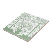 Carreau Arbre blanc et vert de la forêt enchantée (Côté)