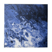 Carreau Arbre bleu Abstrait (Devant)