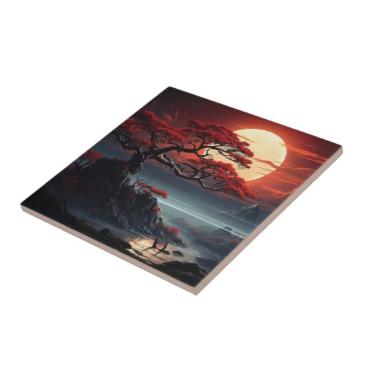 Carreau Arbre bonsaï (Côté)