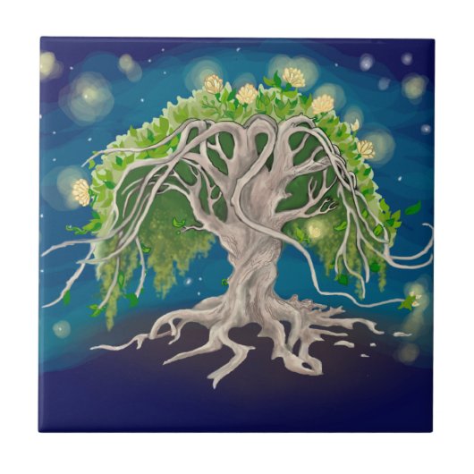 Carreau Arbre cosmique~tuile (Devant)