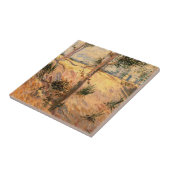 Carreau Arbre dans un champ ensoleillé par Vincent van Gog (Côté)