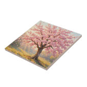 Carreau Arbre de cerisier en fleurs Printemps (Côté)