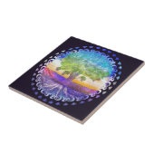 Carreau Arbre de l'amour de la vie, paix, équilibre (Côté)