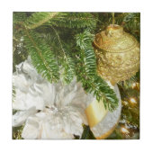 Carreau Arbre de Noël I Argent et Or (Devant)