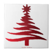 Carreau Arbre de Noël Rouge (Devant)