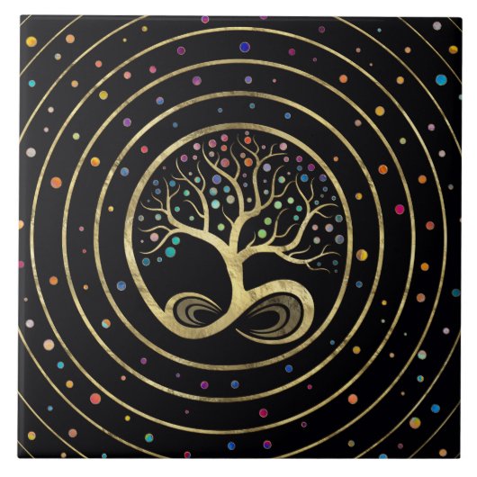 Carreau Arbre de vie - Spirale infini (Devant)