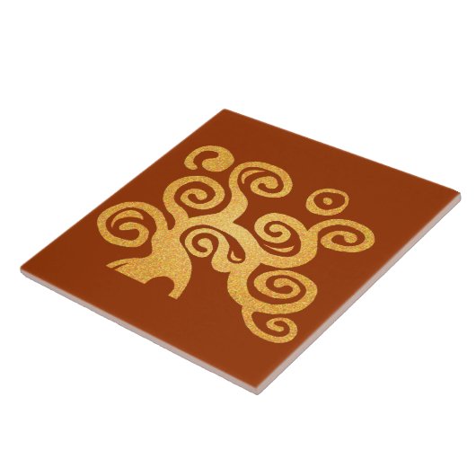 Carreau Arbre de vie version or (Côté)