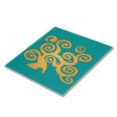 Carreau Arbre de vie version turquoise (Côté)