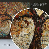 Carreau Arbre doré Klimt de vie Art Nouveau Abstrait