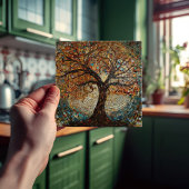 Carreau Arbre doré Klimt de vie Art Nouveau Abstrait