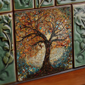 Carreau Arbre doré Klimt de vie Art Nouveau Abstrait