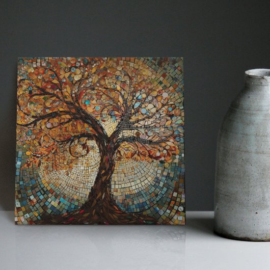 Carreau Arbre doré Klimt de vie Art Nouveau Abstrait