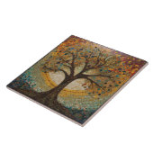 Carreau Arbre doré Klimt de vie Art Nouveau Abstrait (Côté)