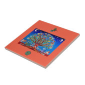 Carreau Arbre lunaire de vie Talavera Style Mexicain (Côté)