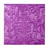 CARREAU ARBRE MAYA DE TUILE DE LA VIE (Devant)