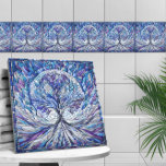 Carreau Arbre pourpre de la tranquillité Art mosaïque<br><div class="desc">Arbre pourpre de la tranquillité Art mosaïque</div>