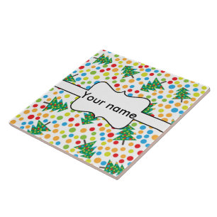 Carreau Arbres de Noël motif