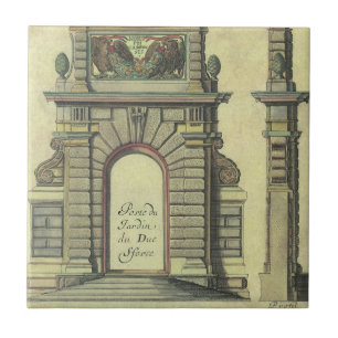 Carreau Arc de Portail de Jardin Vintage, Architecture Ren