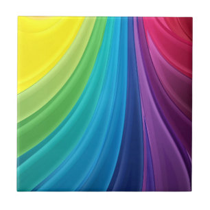 Carreau Arc-en-ciel en céramique couleur Dorsale