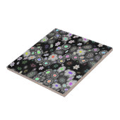 Carreau Arc-en-ciel foncé Millefiori (Côté)