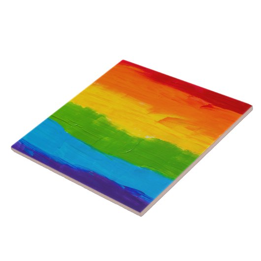 Carreau Arc-en-ciel Huile Peinture Carrelage en céramique (Côté)