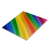Carreau Arc-en-ciel vibrant de couleurs (Côté)