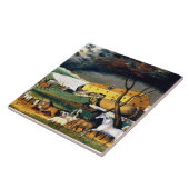 Carreau Arche de Noé, tableau d'Edward Hicks (Côté)