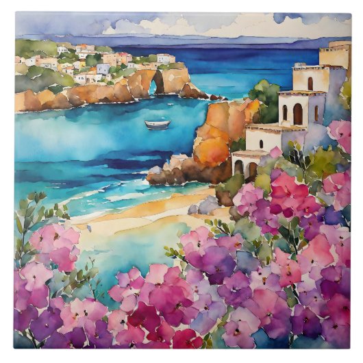 Carreau "Arches Au Bord De La Mer" (Devant)