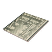 Carreau Architecture Ancienne, Perspective de la cour de l (Côté)