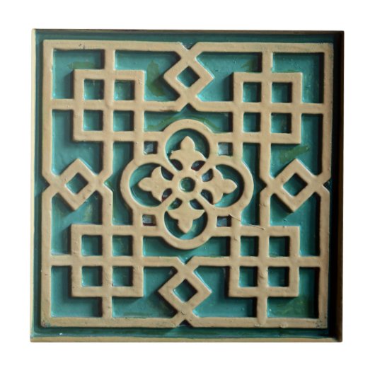 Carreau Architecture arabe Turkis d'arabesque de (Devant)