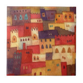 Carreau Architecture d'aquarelle Maroc (Devant)