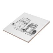 Carreau Architecture des tours d'eau anciennes (Côté)